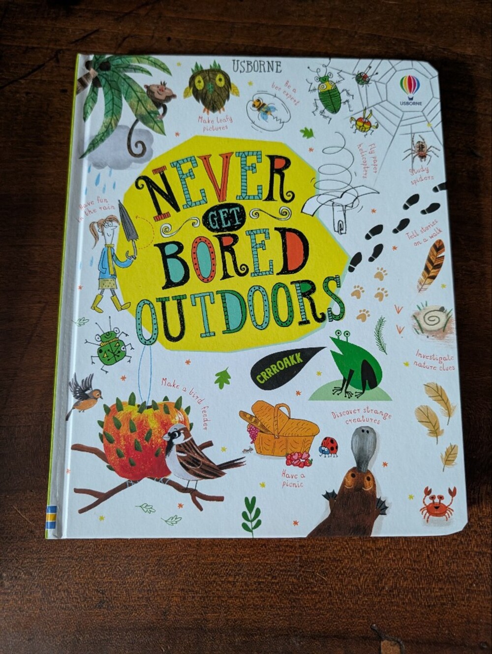 Never Get Bored Outdoors Hardcover Adventure Book
